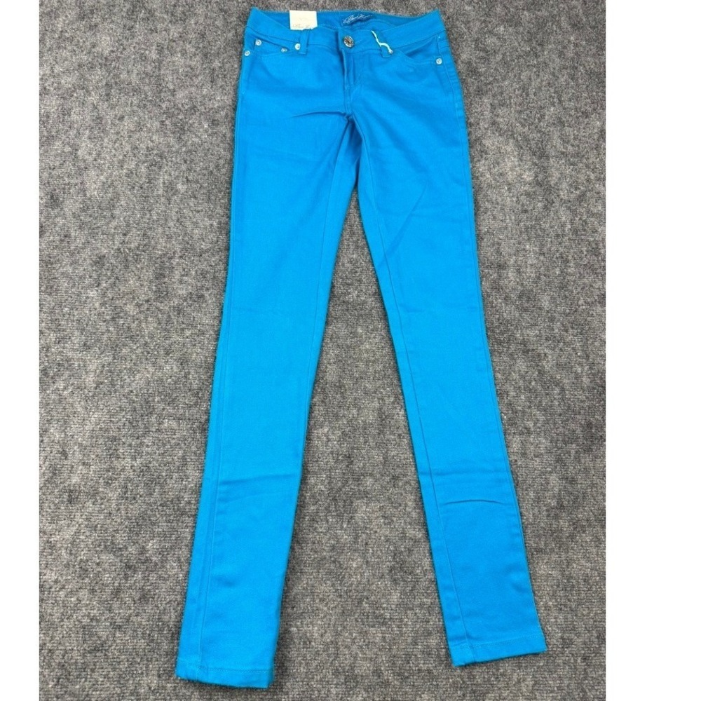Paco Jeans Womens Size 0 Turquoise Blue Stretch Skinny Denim Pants LP5055 NWT